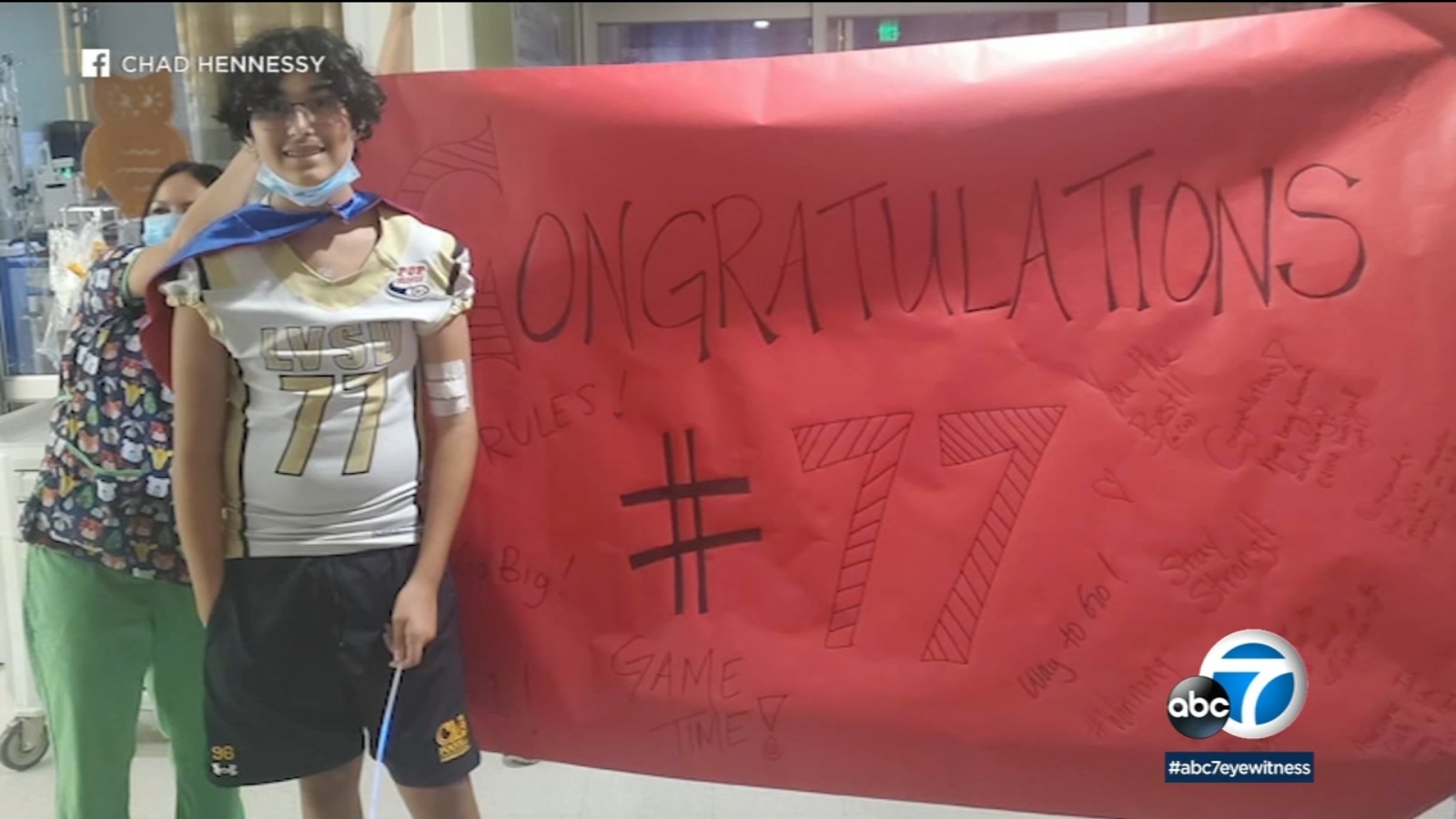 Chad Hennessy San Dimas 13yearold who suffered heart attack during