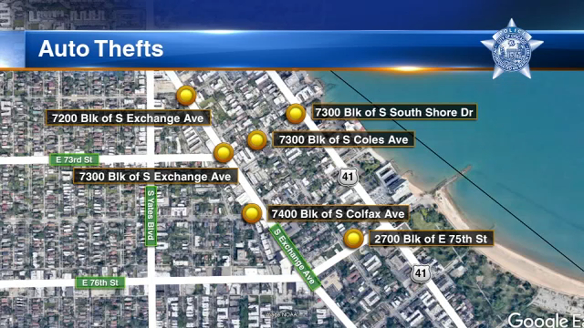 South Shore car thefts: At least 6 Kia and Hyundai model cars stolen within days, Chicago police say