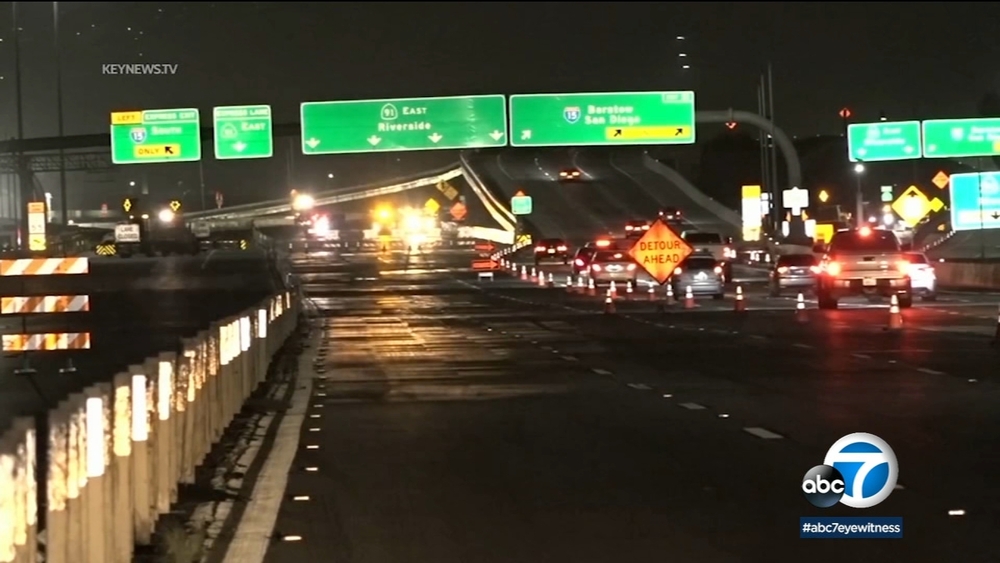 Eastbound 91 Freeway in Corona reopens ahead of schedule