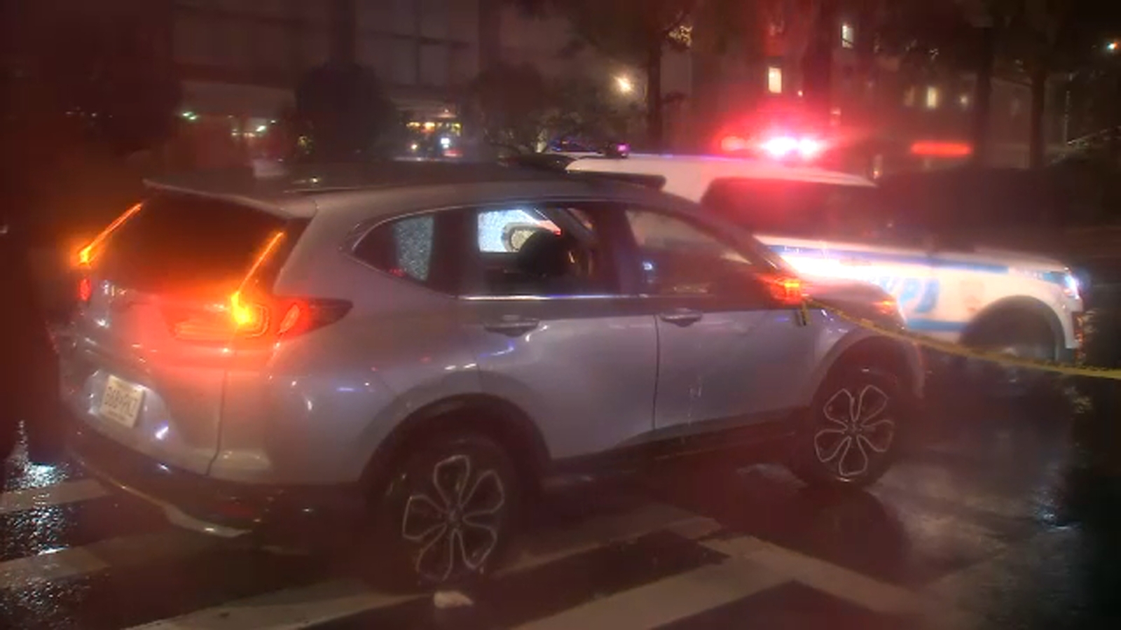 NYC crime 18yearold woman shot in leg while sitting inside car