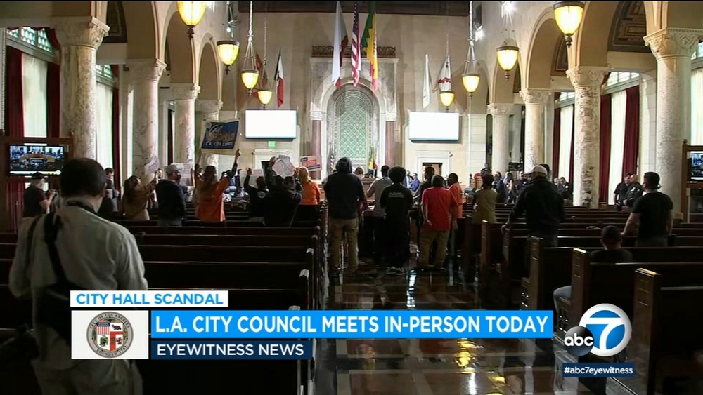 LA City Council meeting returns in person