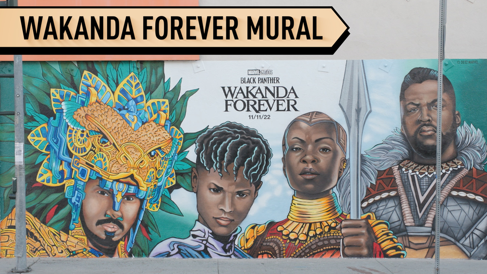 New mural celebrates 'Black Panther: Wakanda Forever'