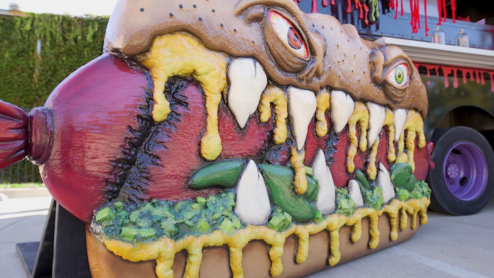 Caramel corn on a hot dog? Toppings terrify on Monster Dogs food truck