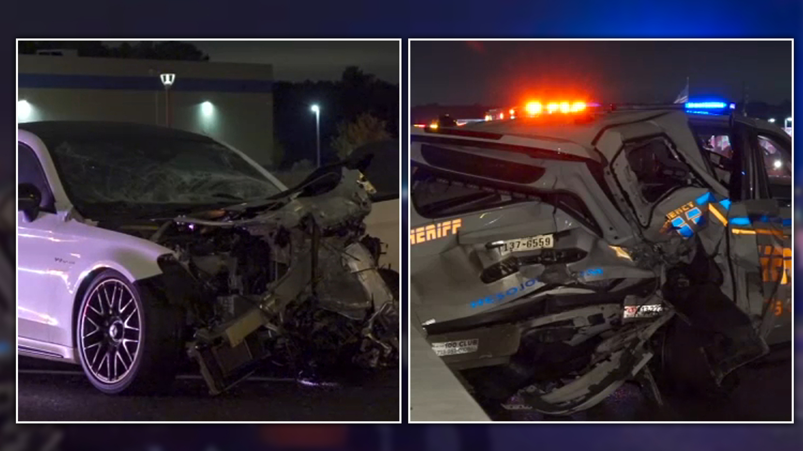 Harris County sheriff's deputy injured after DWI suspect smashes into