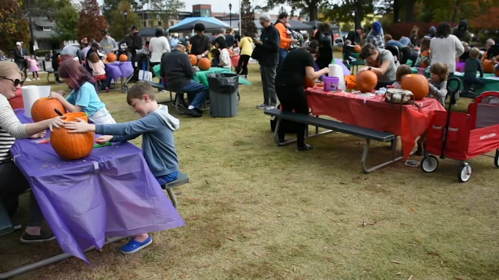 Annual Great Pumpkin Carve kicks off in downtown Cary ABC11 Raleigh