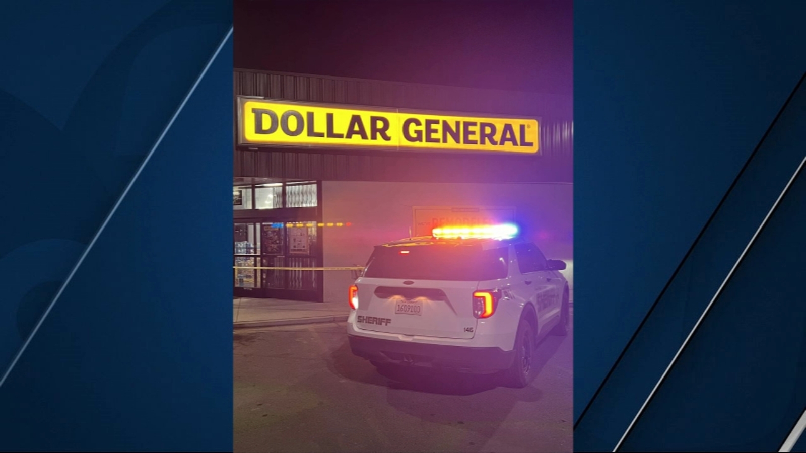 Tulare County Sheriff Deputies investigating armed robbery of Dollar