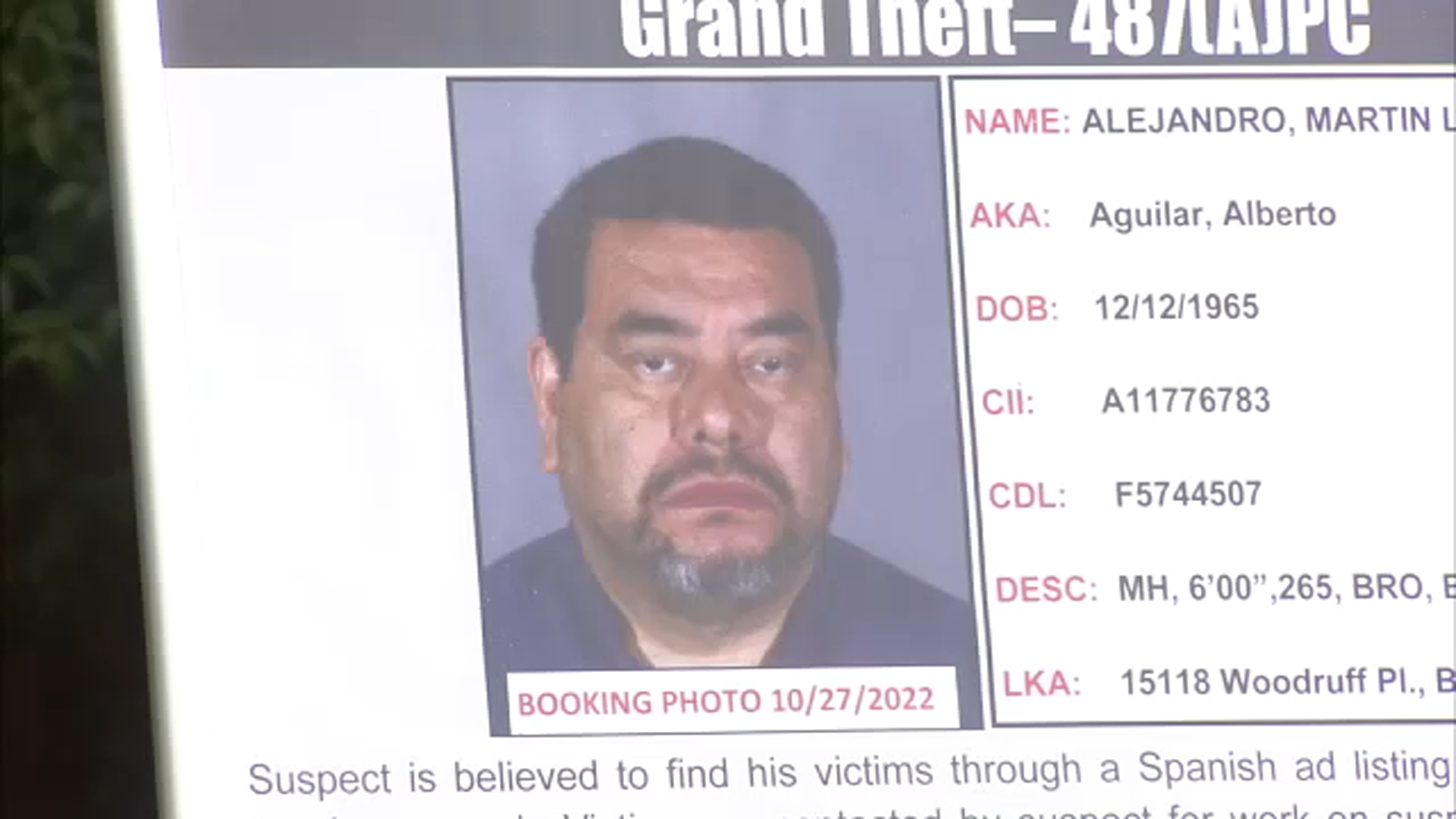 Arrestan a sospechoso por hacerse pasar por oficial de LAPD