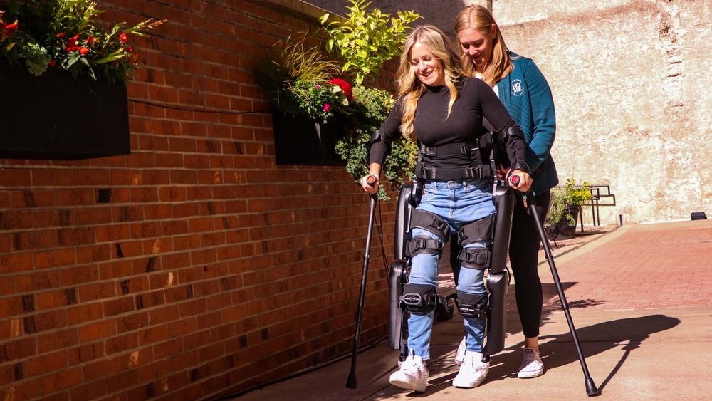 Gun violence victim takes a stand and walks again