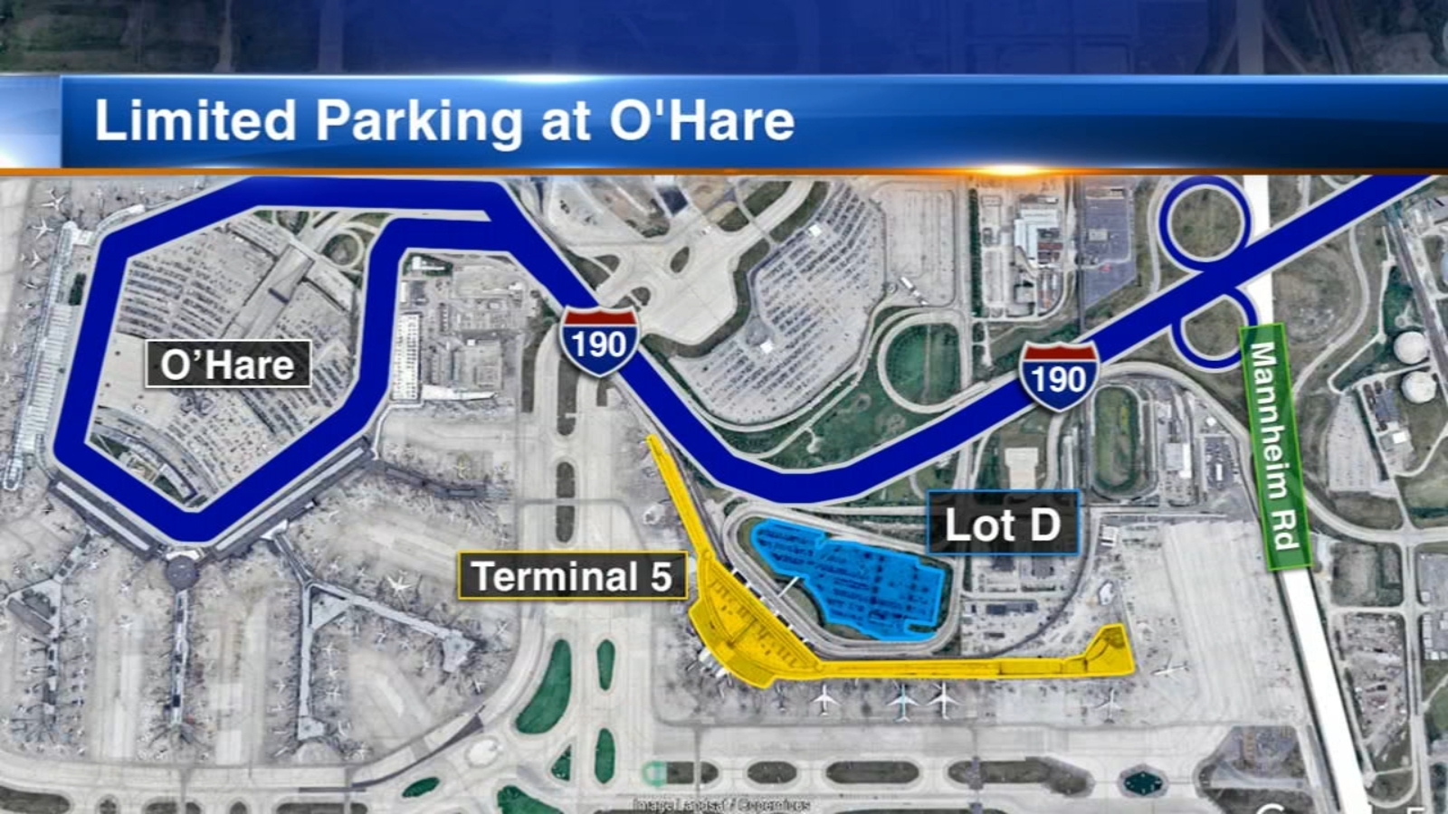 Chicago O'Hare airport parking garage work at international terminal 5 will  cause traffic delays, city warns - ABC7 Chicago