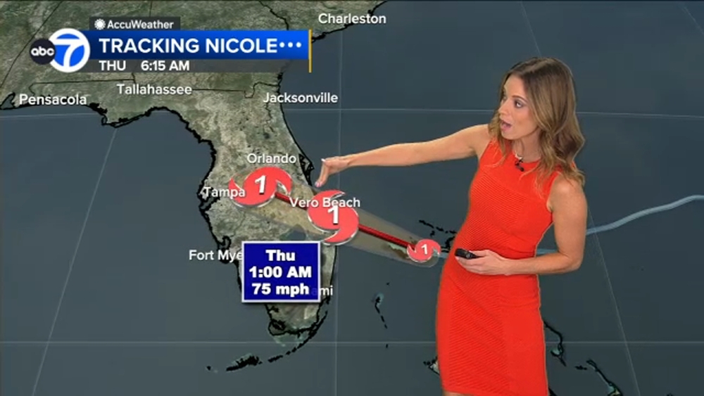 Nicole becomes Cat. 1 hurricane after striking Bahamas, heads toward Florida coast