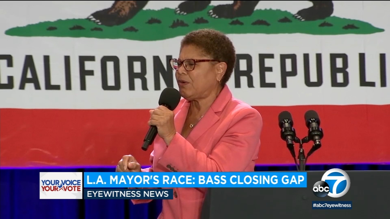 Bass trims Caruso's lead in LA mayor's race, latest results show