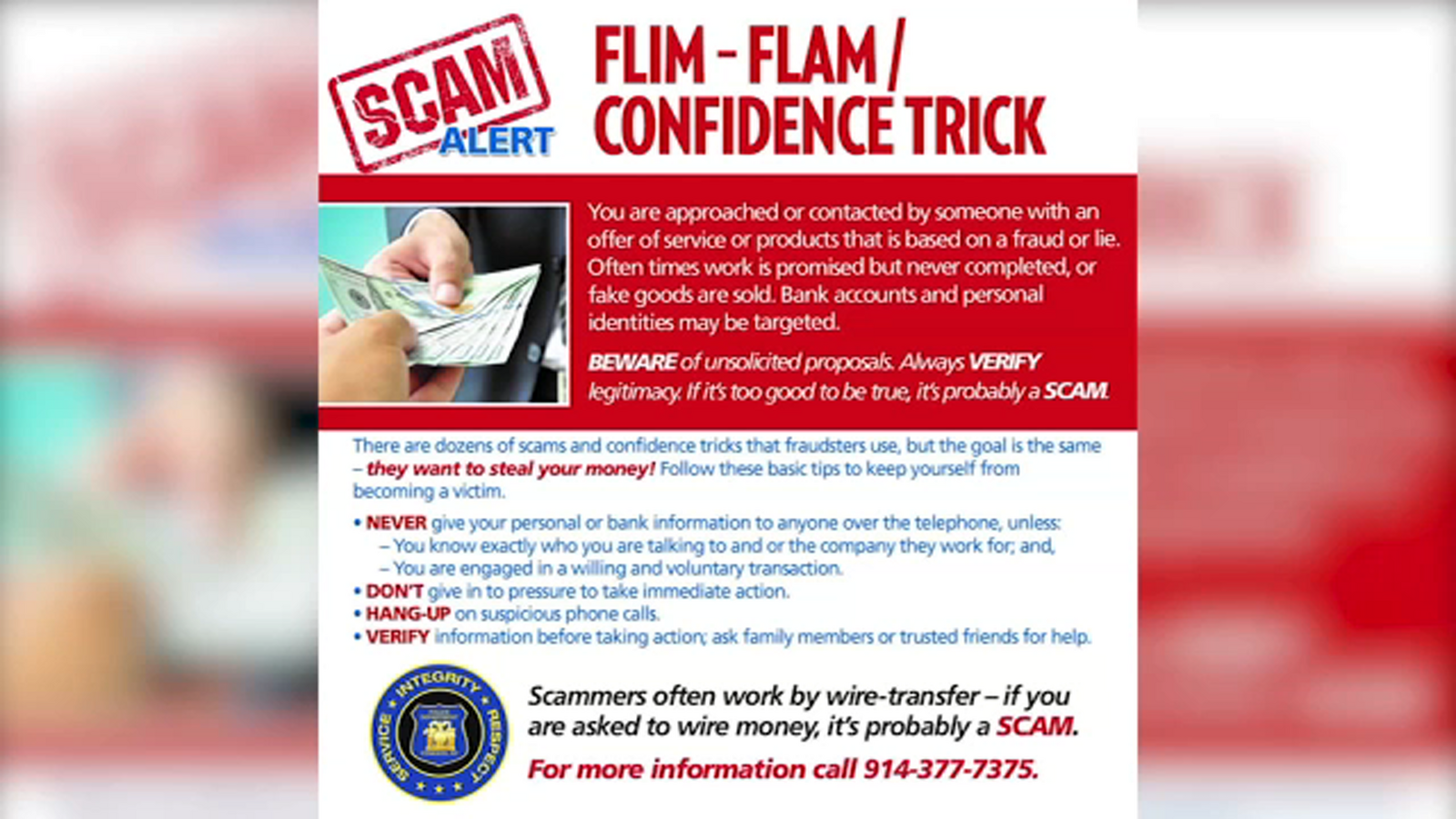 Yonkers police warn of scam targeting members of Hispanic immigrant ...