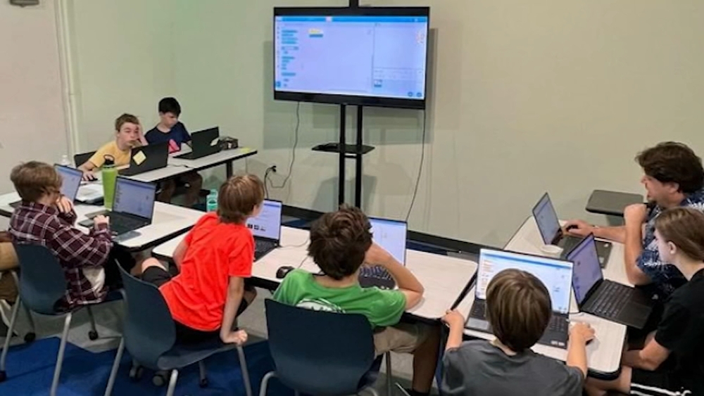 Code Zone provides an environment where kids can learn to code