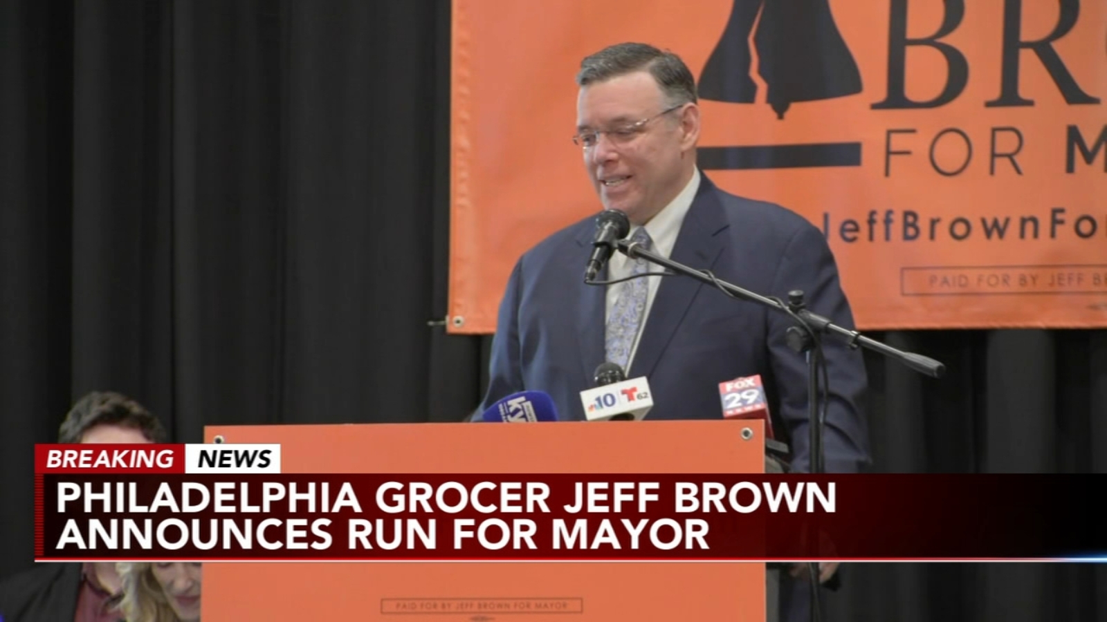 Philadelphia grocer, businessman Jeff Brown announces run for mayor ...