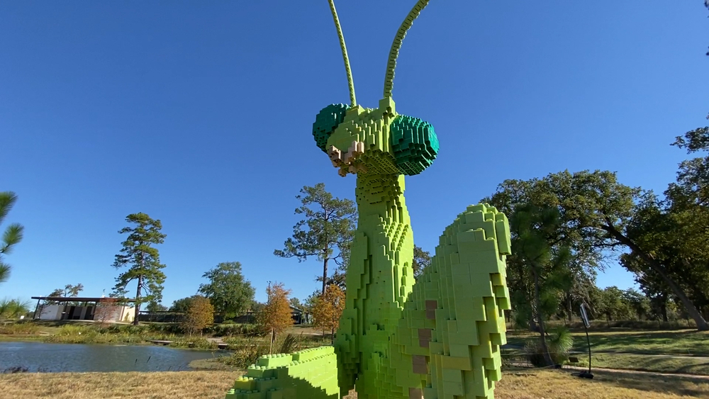 Lego sculptures connect people to nature 