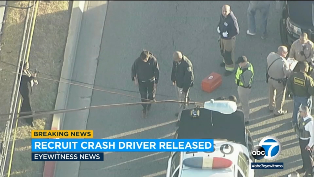 Driver released from jail after Whittier crash that injured recruits