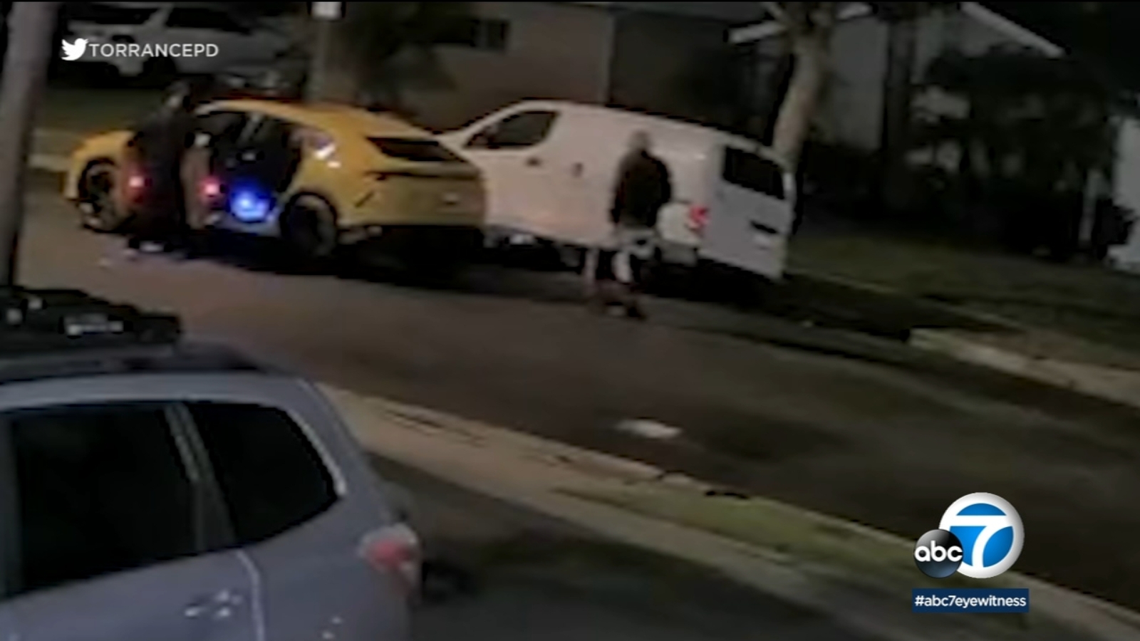 Caught on video Thieves in steal catalytic converter in