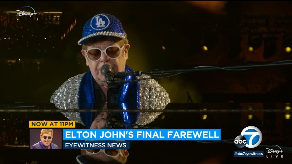 Elton John performs in LA to wrap U.S. leg of farewell tour