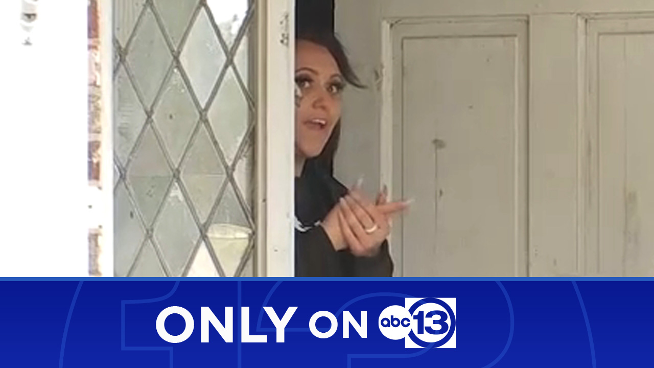 See what happens when only ABC13 confronts woman believed squatting