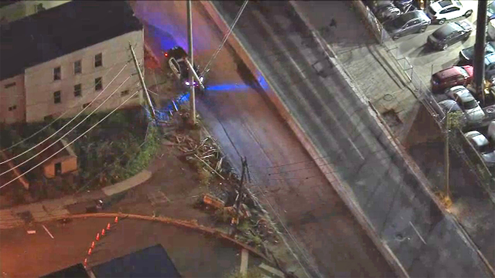 Truck crashes into pole, vacant house in North Bergen; causes local ...