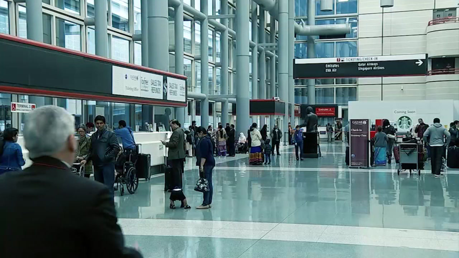 Bus catches fire at IAH terminal ABC13 Houston