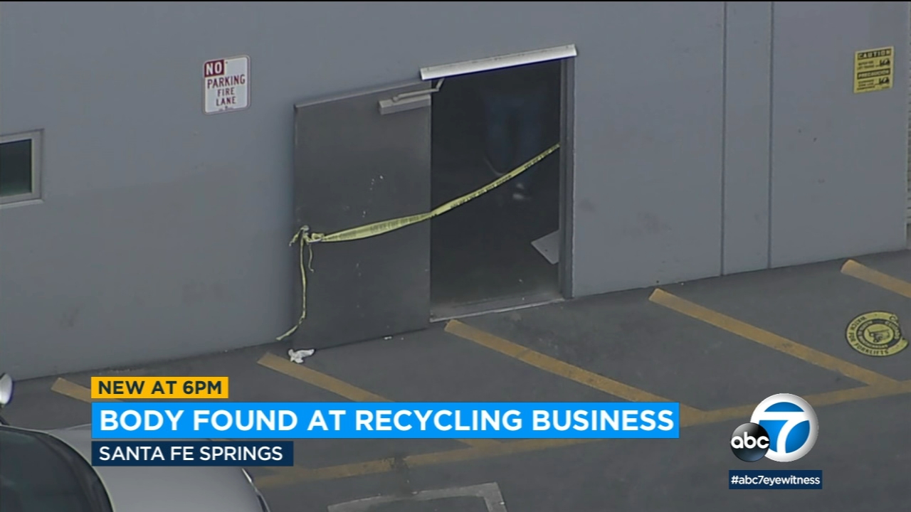 Man's body found inside recycling business in Santa Fe Springs