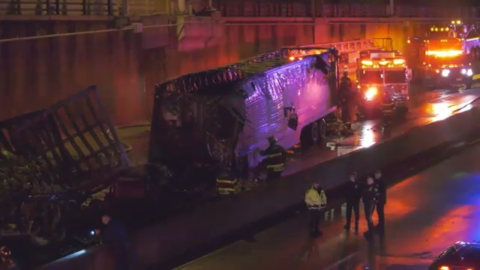 Cross Bronx traffic paralyzed after deadly tractor trailer crash
