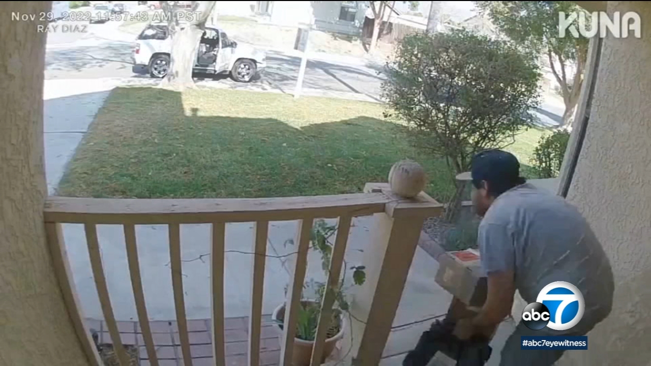 Caught on video: Porch pirate steals holiday packages from Rialto home