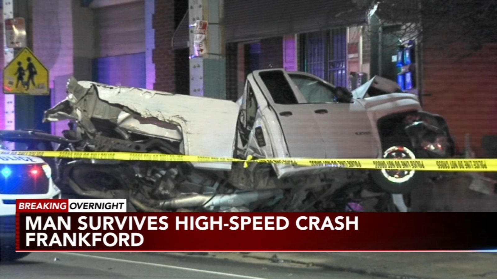 Driver survives high-speed crash in Frankford - 6abc Philadelphia