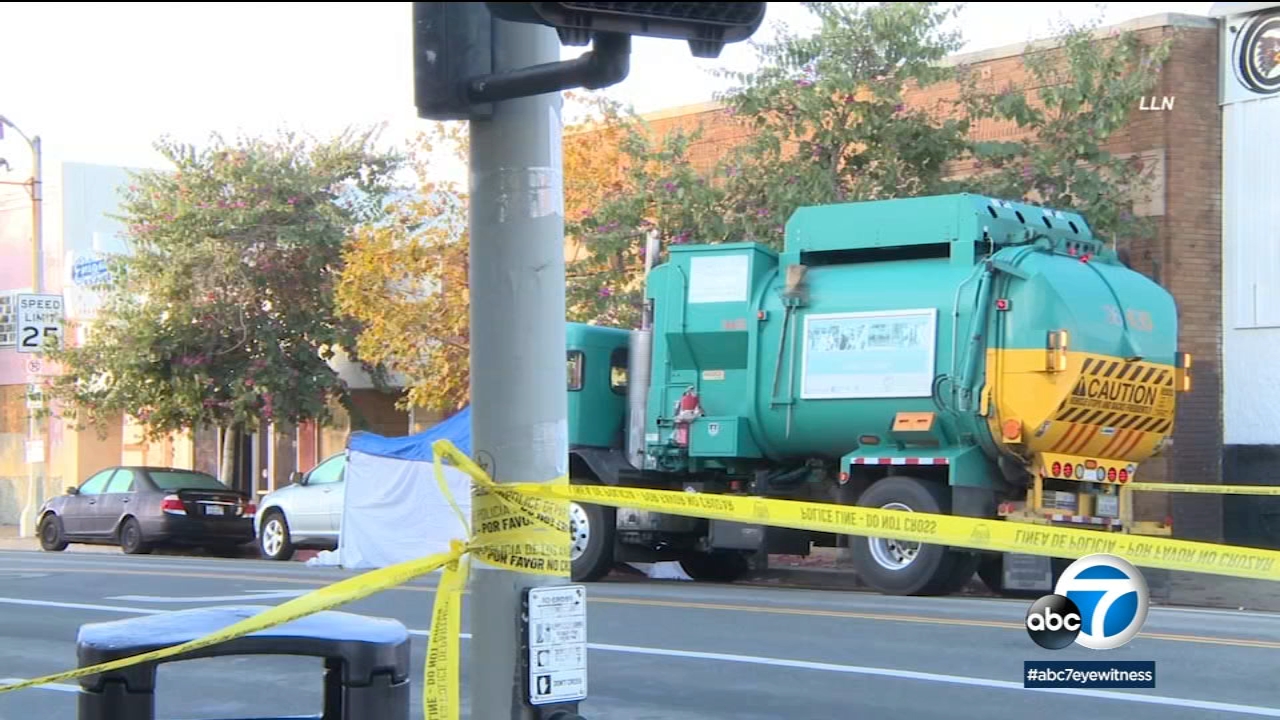 LA city sanitation truck fatally strikes pedestrian in San Pedro