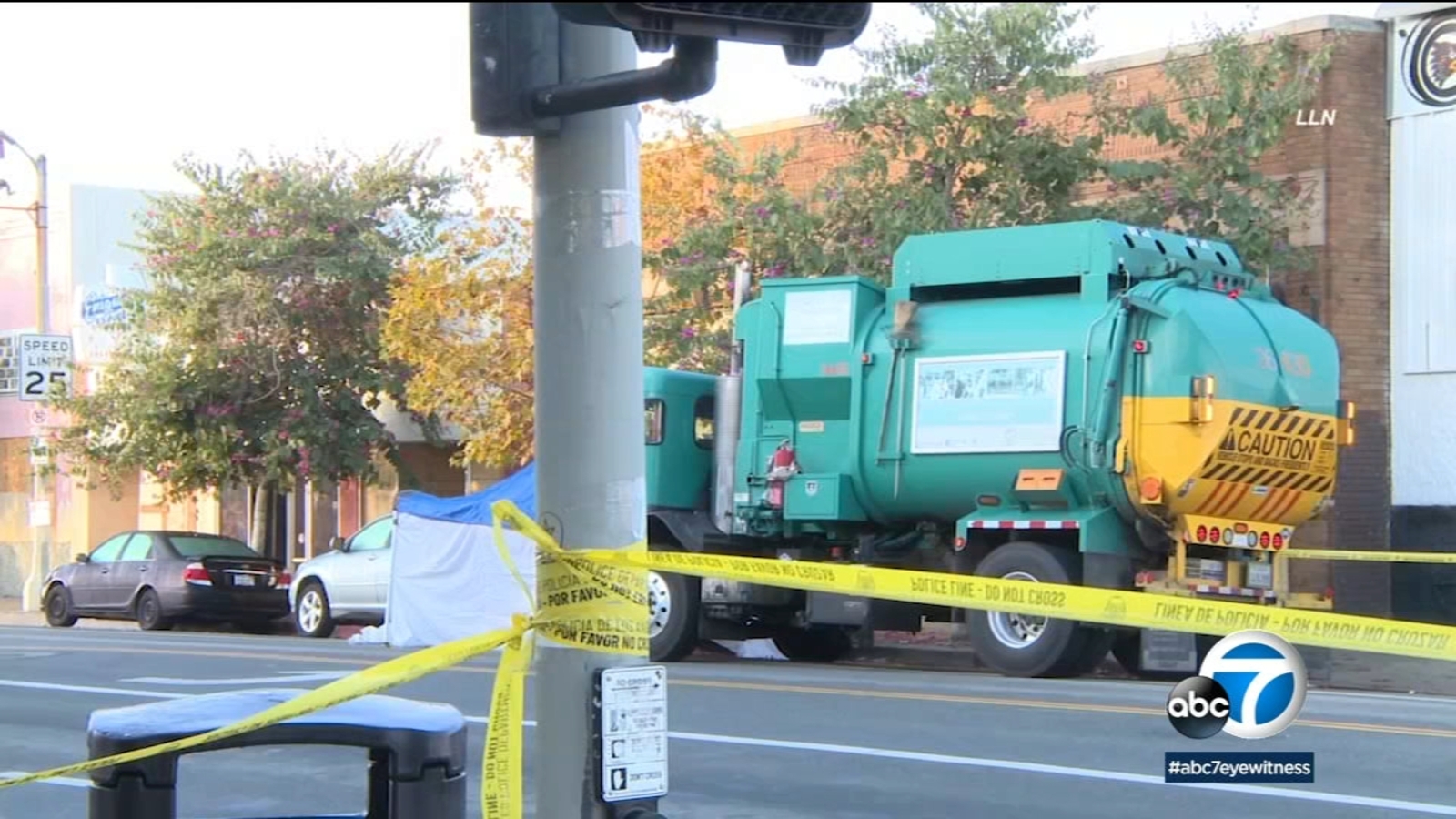 Los Angeles City Sanitation Truck Strikes Kills Pedestrian In San los-angeles-city-sanitation-truck-strikes-kills-pedestrian-in-san