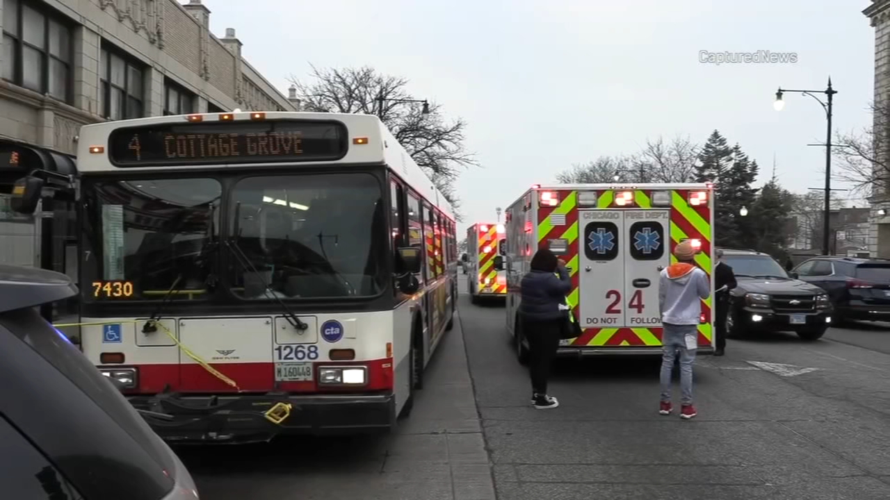 CTA bus struck by gunfire in shooting that killed man, injured woman