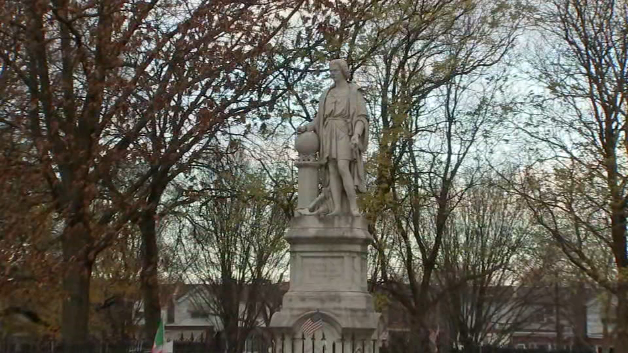 Plywood box covering Columbus statue in South Philly removed
