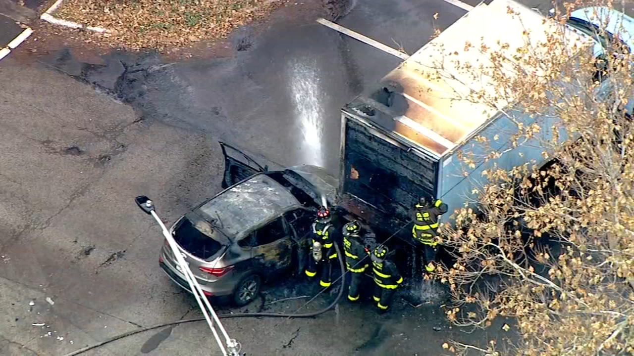 Suspects in 6 armed robberies end hour-long spree with fiery crash