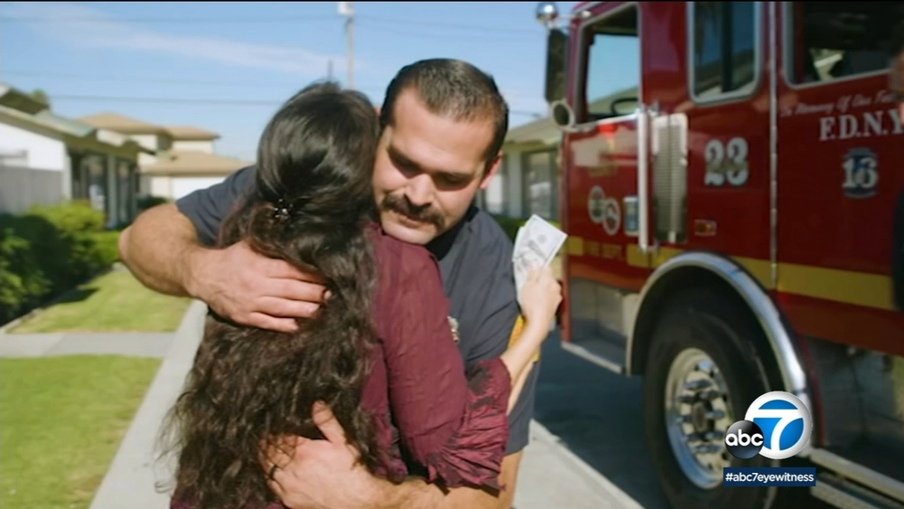 Bellflower family surprised with special Spark of Love delivery