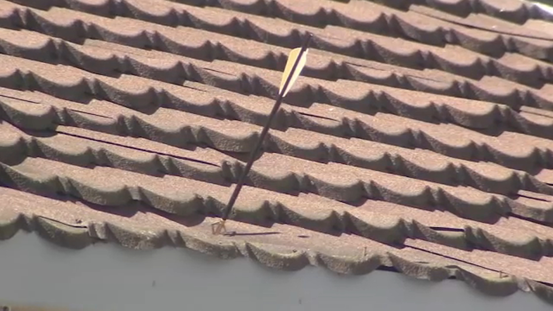 Arrows randomly being fired into air, hitting Huntington Beach homes