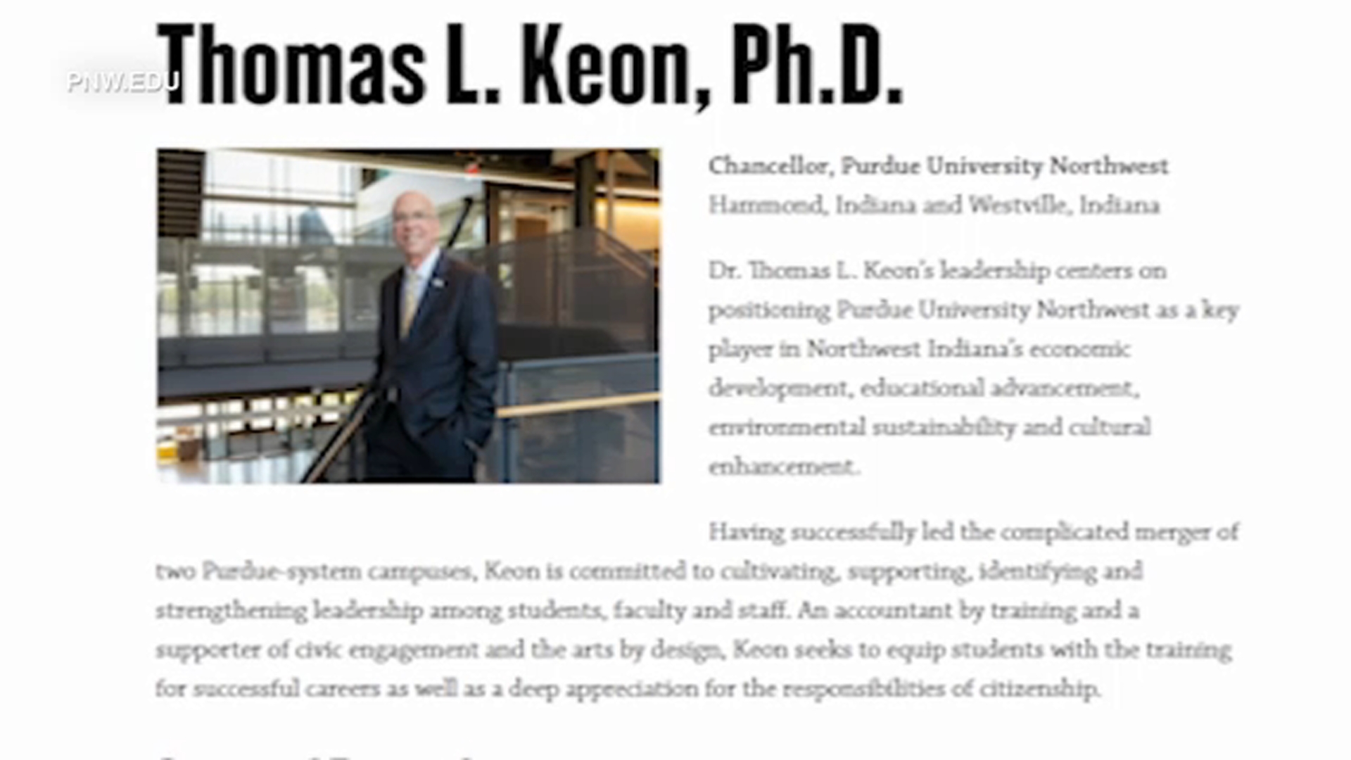 Purdue Northwest chancellor apologizes after mocking Asian language in commencement speech