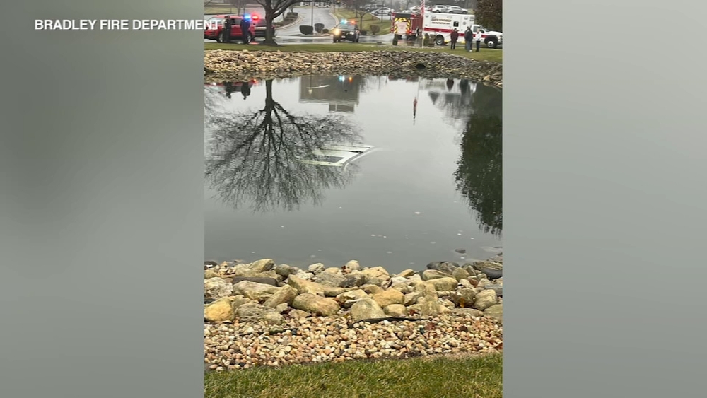 Bradley firefighter single-handedly rescues driver from frigid pond
