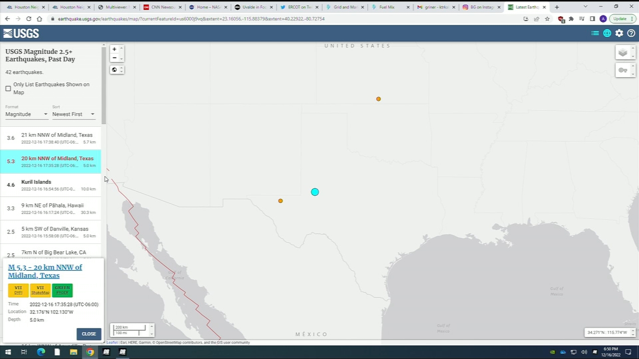 West Texans shaken by 2nd earthquake in a month