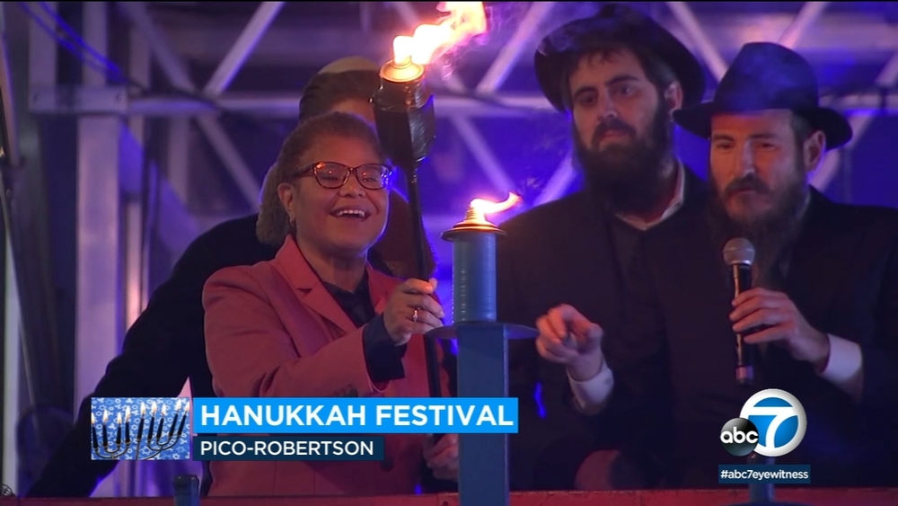 SoCal marks start of Hanukkah with festivities, menorah lighting