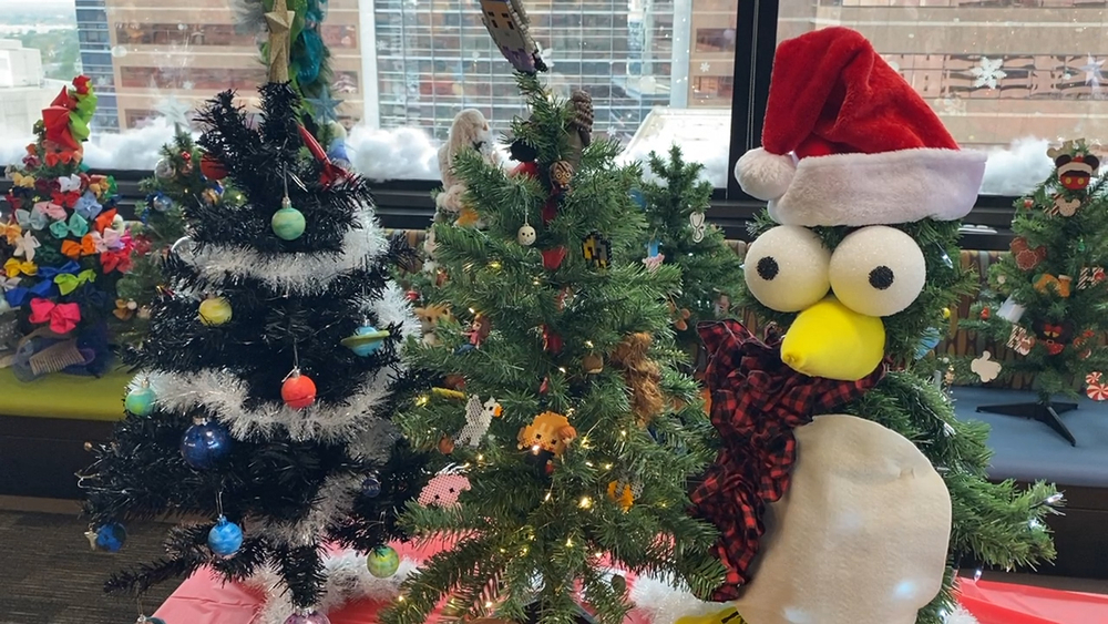 Unique Christmas trees created for young patients
