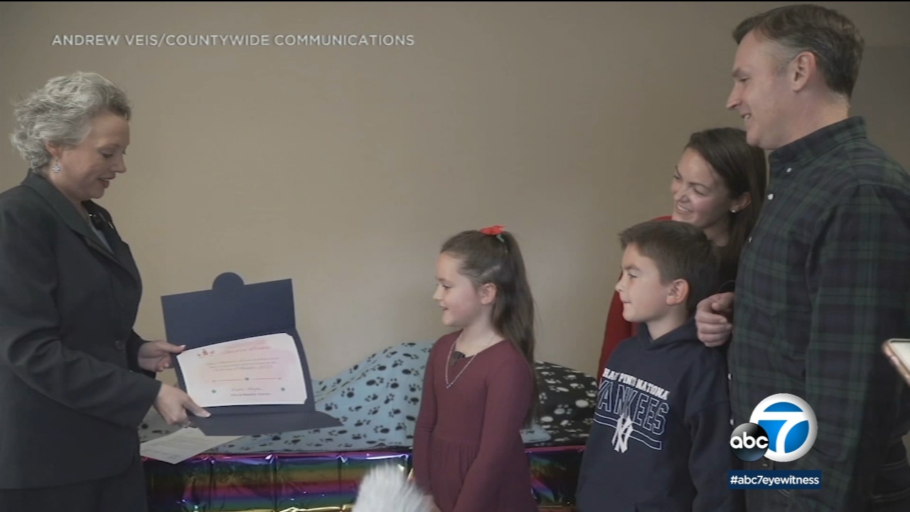 SoCal girl's unicorn pet license wish now helping LA County shelters