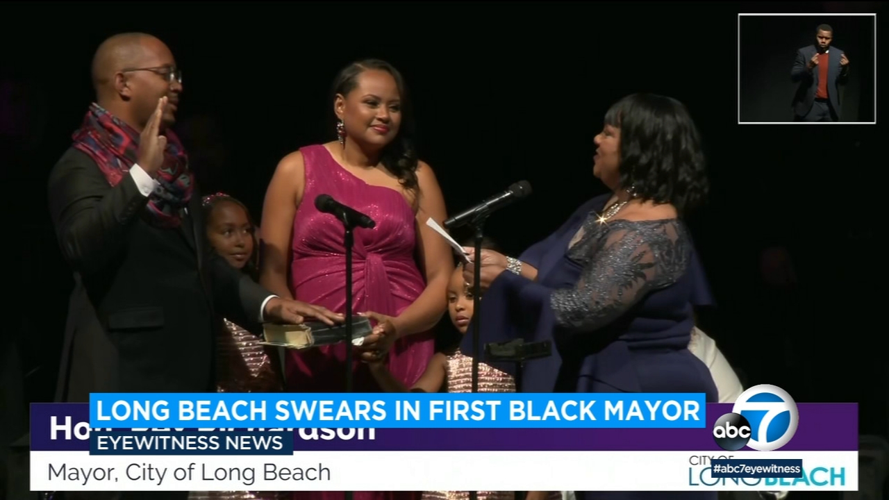 Rex Richardson sworn in as Long Beach's first Black mayor