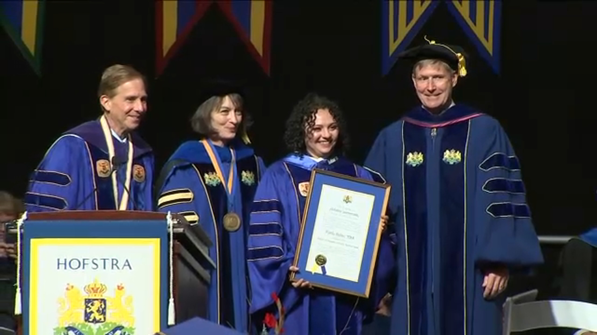 WABC-TV's Marilu Galvez receives honorary doctorate from Hofstra