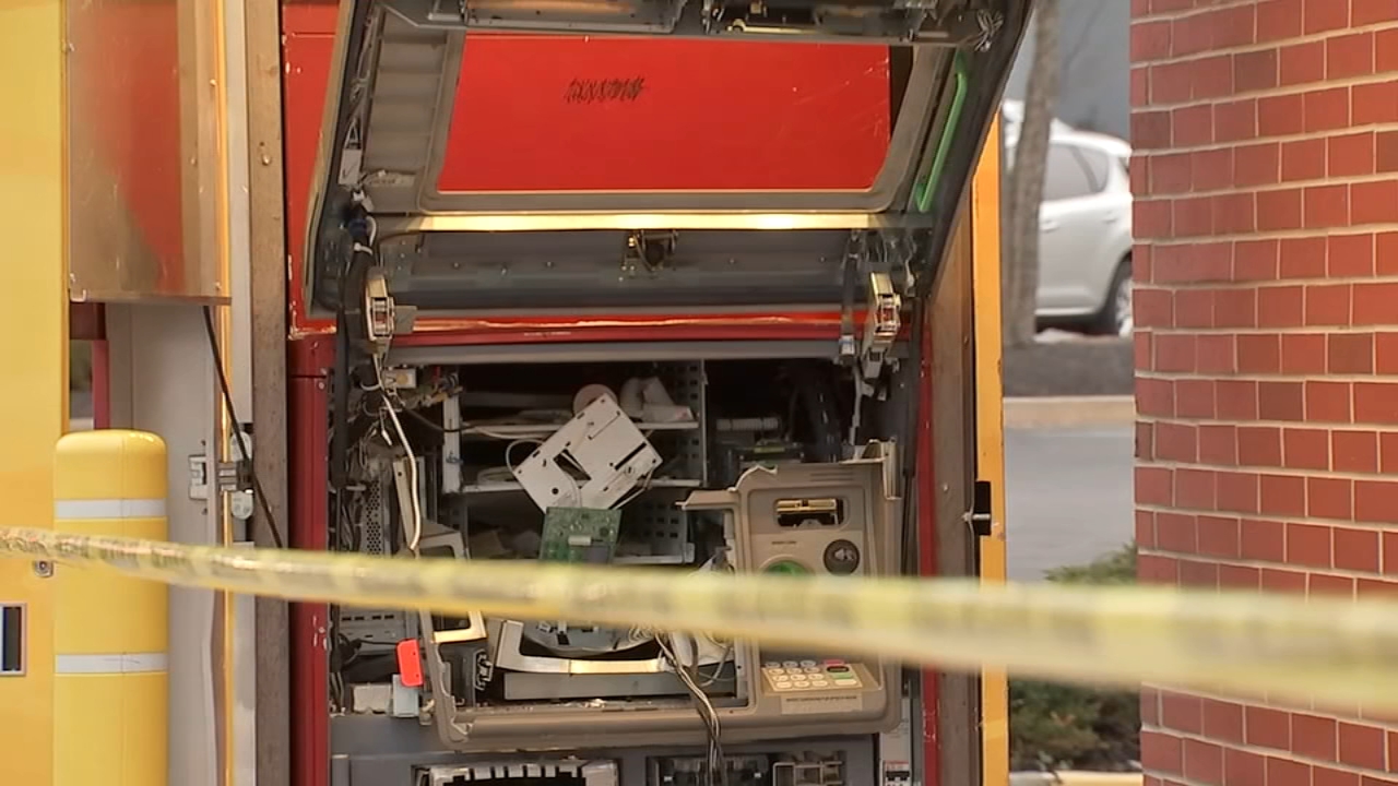 ATM explodes outside Wells Fargo bank in Chestnut Hill