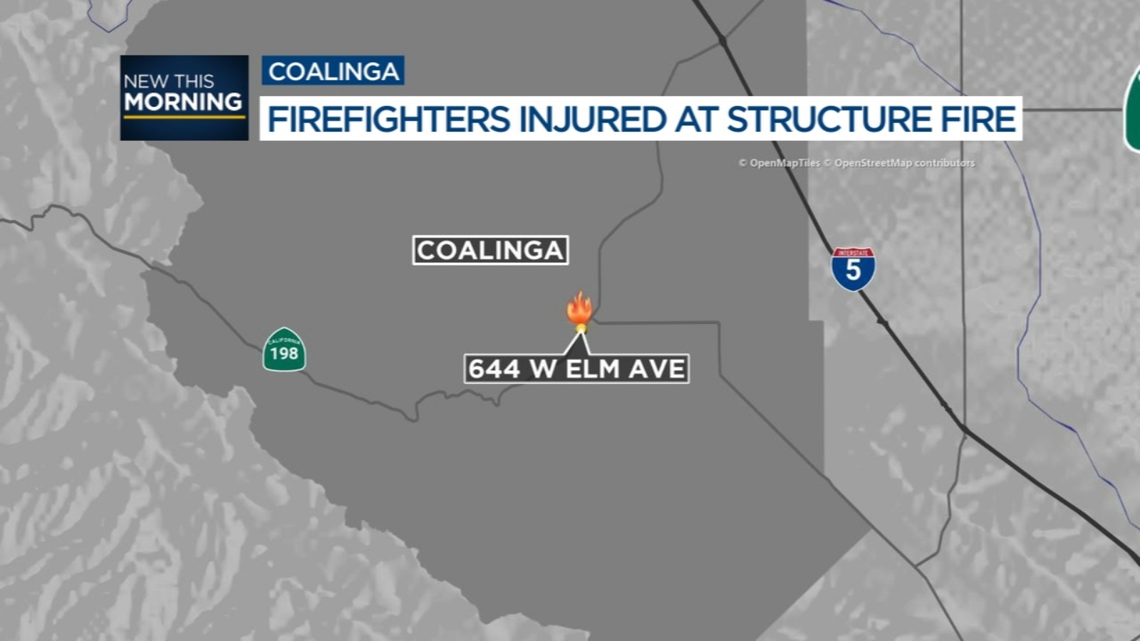 2 firefighters injured while battling mobile home fire in Coalinga