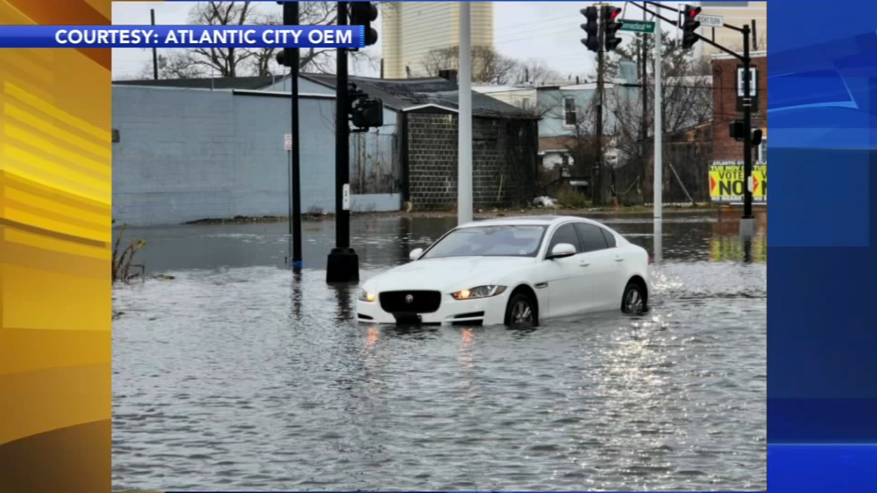 Flooding forces motel evacuations at the Jersey shore