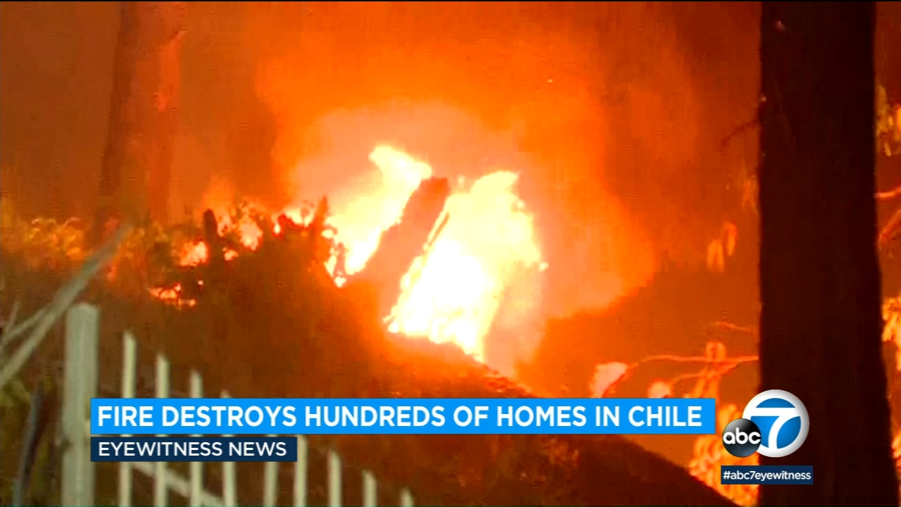Chile wildfire leaves 2 dead, dozens injured