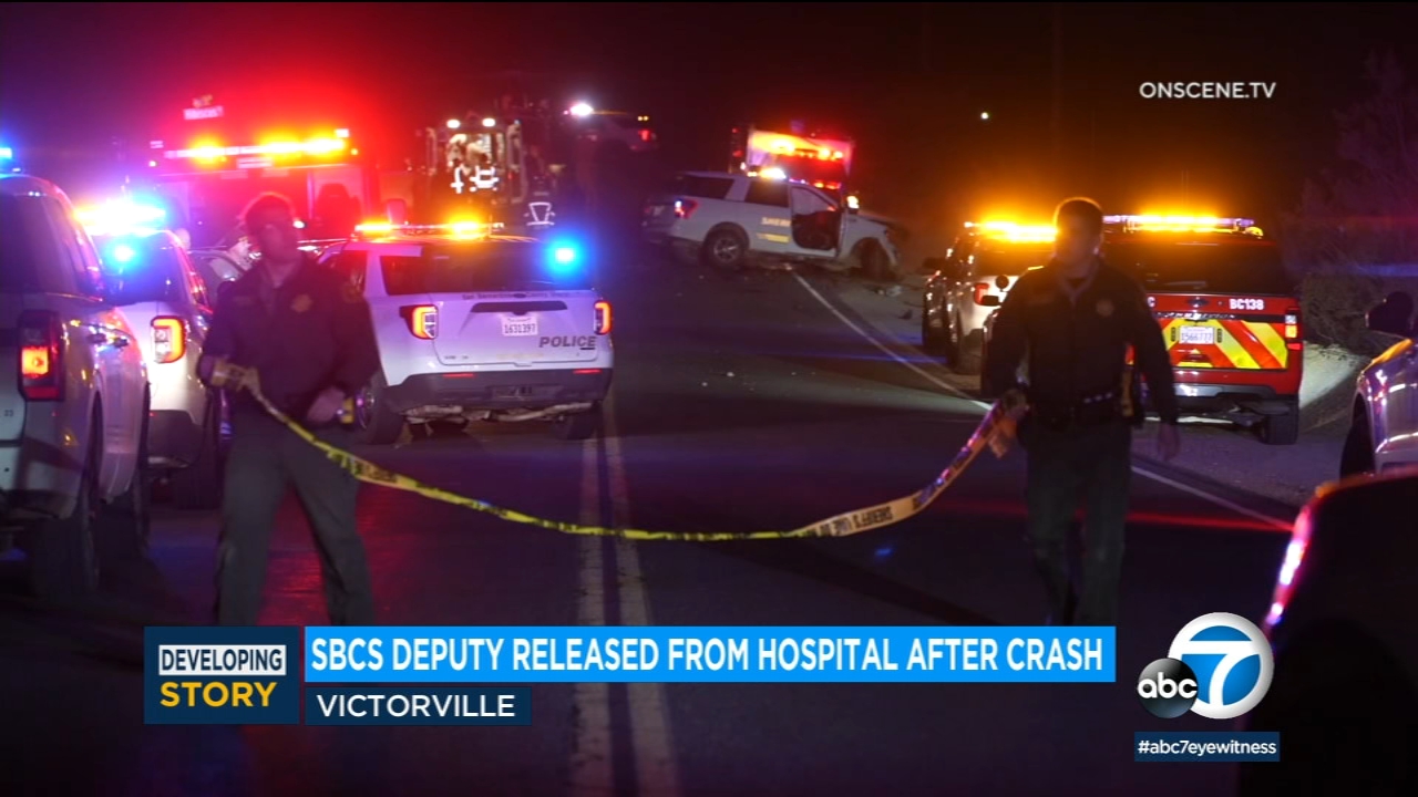 San Bernardino County deputy injured in Oro Grande fatal crash