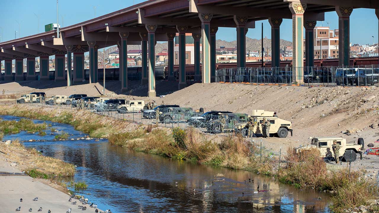 Title 42 Greg Abbott adding shipping containers, razor wire, National